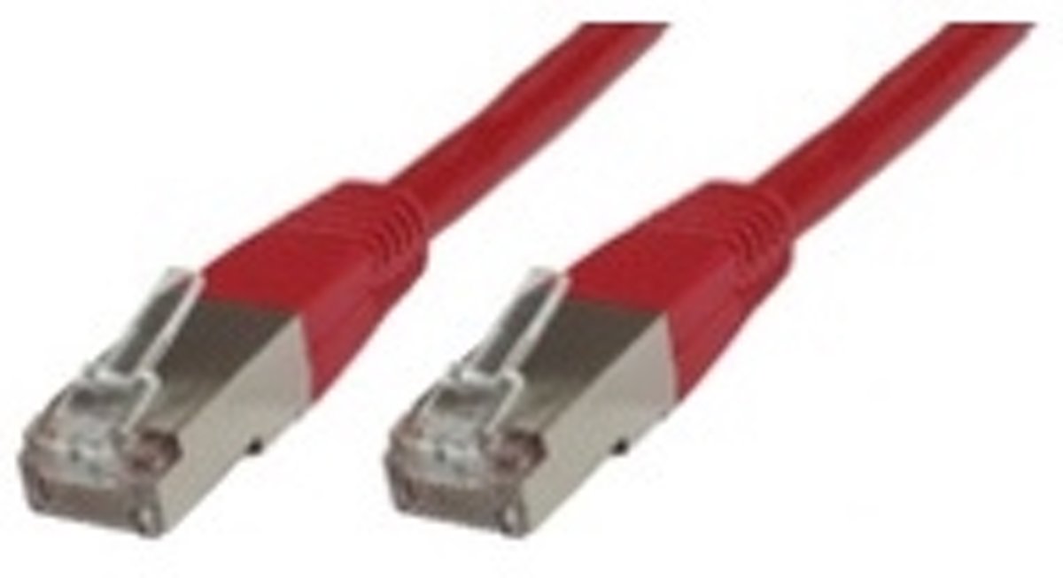 Microconnect Rj-45/Rj-45 Cat6 0.5m 0.5m Cat6 S/UTP (STP) Rood netwerkkabel