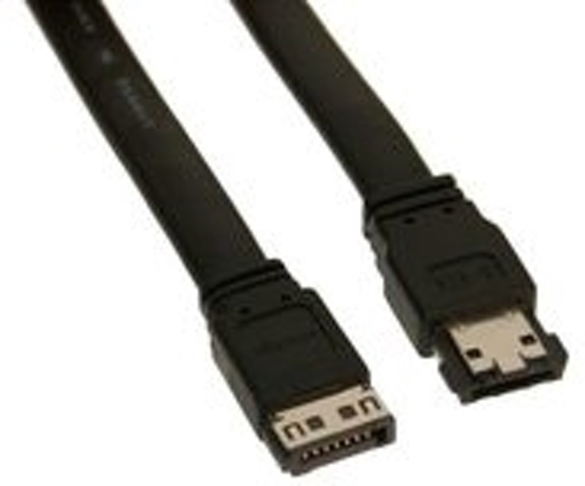 Microconnect SATA II/eSATA 1.5m 1.5m SATA II eSATA Zwart SATA-kabel