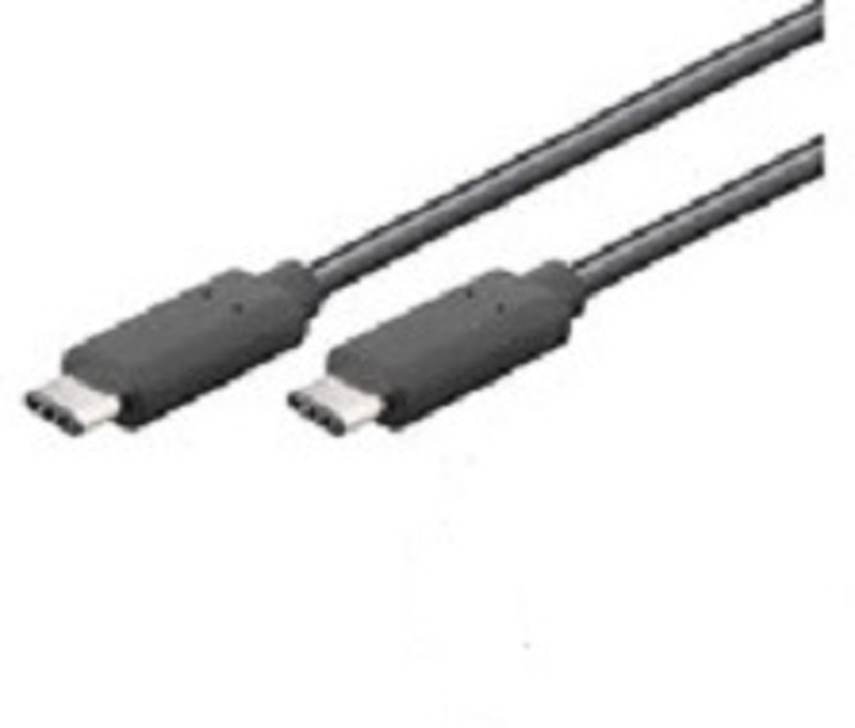 Microconnect USB C/USB C, 0.5 m 0.5m USB C USB C Mannelijk Mannelijk Zwart USB-kabel