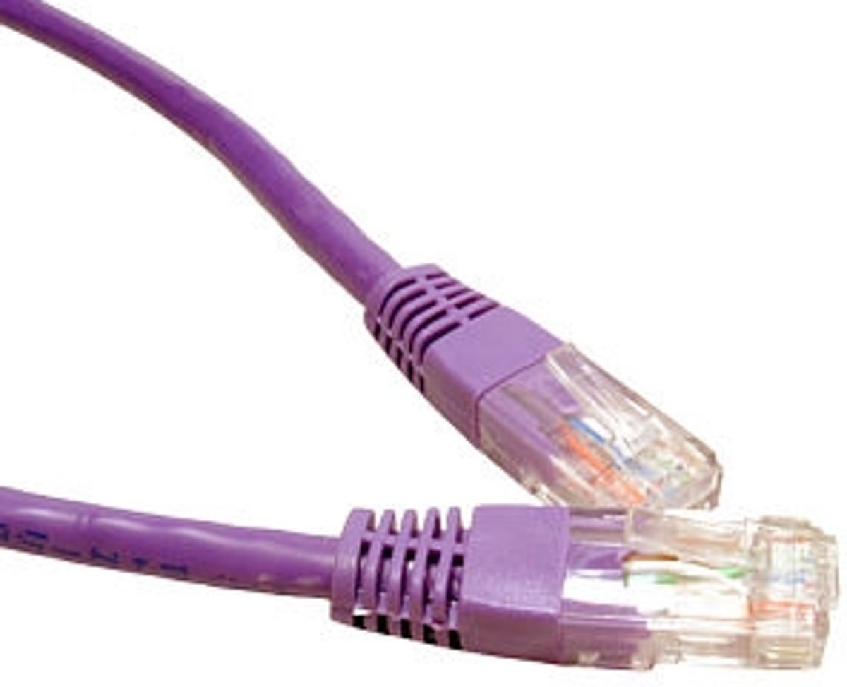 Microconnect UTP Cat6, 5m netwerkkabel U/UTP (UTP) Paars