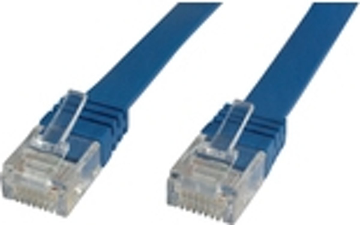 Microconnect V-UTP605B-FLAT 5m Blauw netwerkkabel