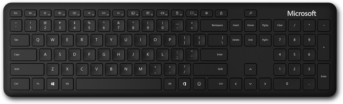 Microsoft Bluetooth - Toetsenbord - Azerty - Zwart