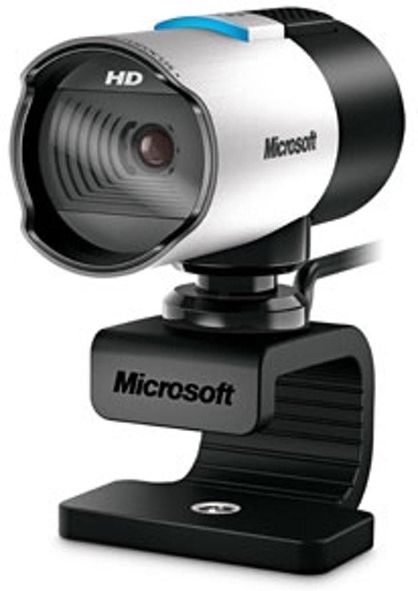 Microsoft LifeCam Studio 1920 x 1080Pixels USB 2.0 Zwart, Zilver webcam