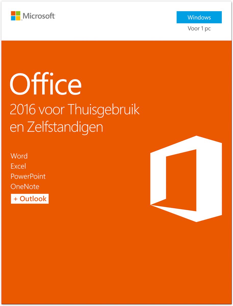 Microsoft Office 2016 Home & Business, multi language (alle talen), oneindig bruikbaar