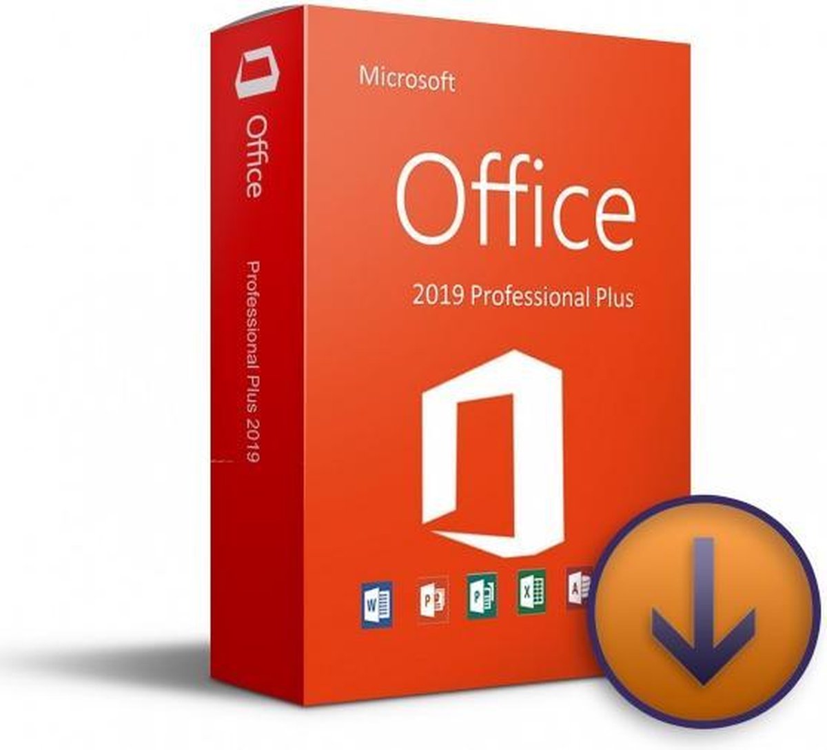 Microsoft Office 2019 Professional Plus - Levenslange licentie voor 1 apparaat – Geen maandelijkse kosten - Meertalig - Office 2019 Nederlands