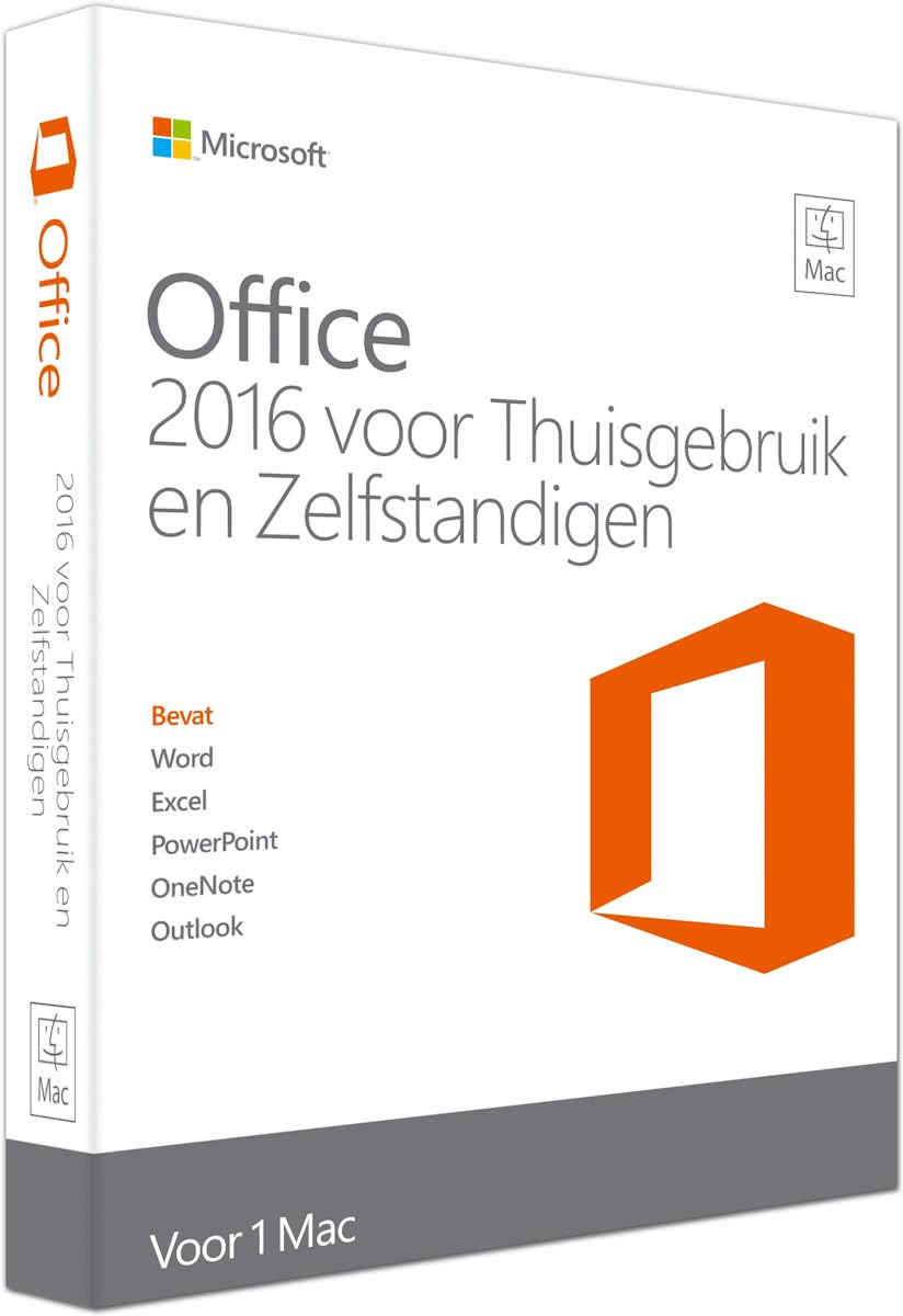 Microsoft Office Home & Business 2016 - Mac - Engelse verpakking (Nederlandse installatie mogelijk)