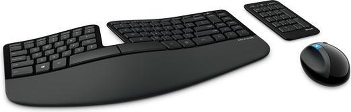 Microsoft Sculpt Ergonomic Desktop RF Draadloos Amerikaans Engels Zwart