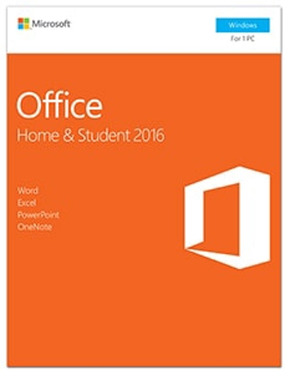 Office 2016 Home & Student, multi language (alle talen), oneindig bruikbaar, fysiek doosje per post