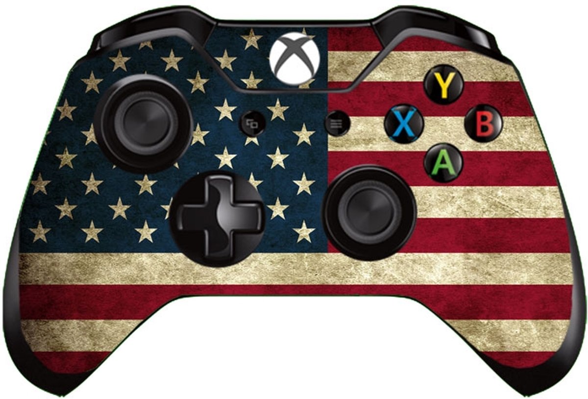 Xbox One Controller Skin Sticker - American Flag Vintage