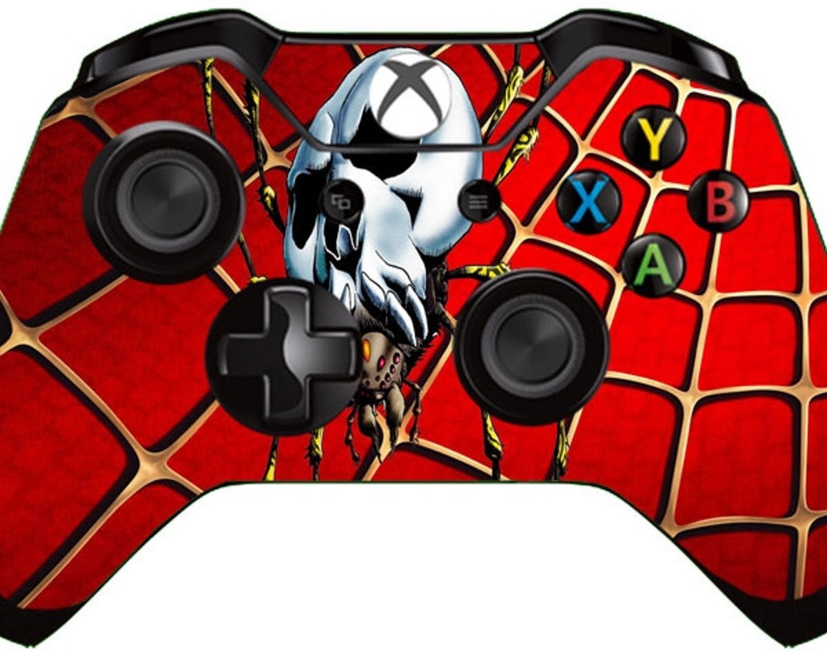 Xbox One Controller Skin Sticker - Spiderman Skull Spidey