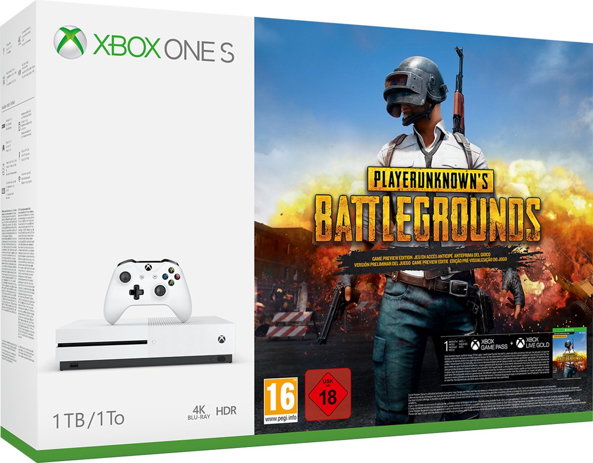 Xbox One S PlayerUnknowns Battlegrounds Console - 1 TB