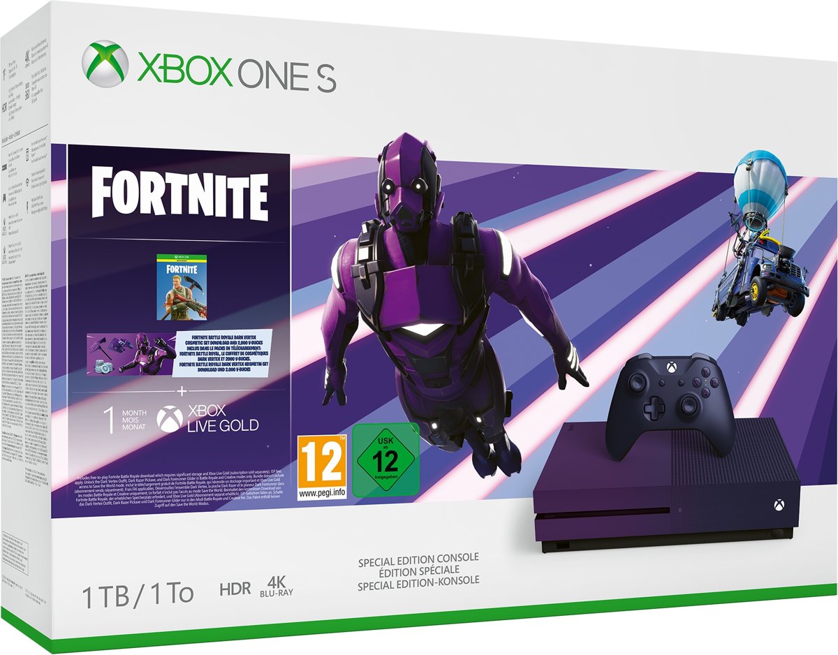 Xbox One S console 1 TB (Special Fortnite Edition) - Fortnite Battle Royale