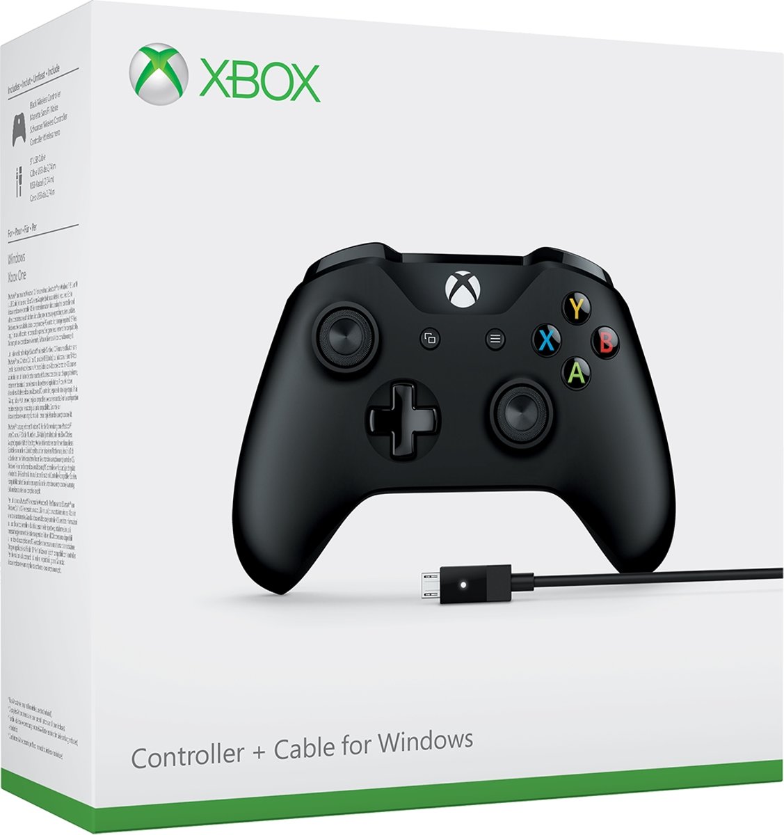 Xbox One Wired Gaming Controller - Zwart (Xbox One + PC)