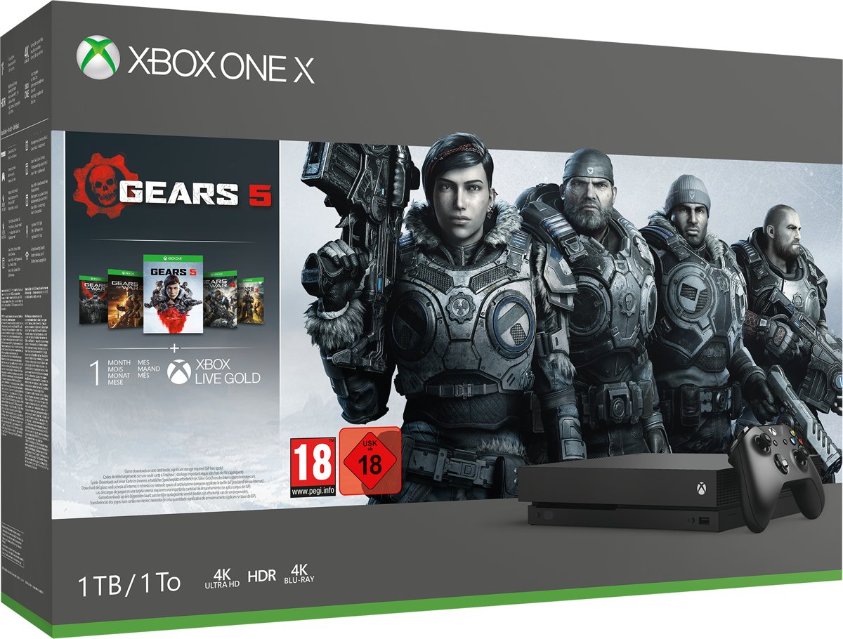 Xbox One X console 1 TB + Gears 5