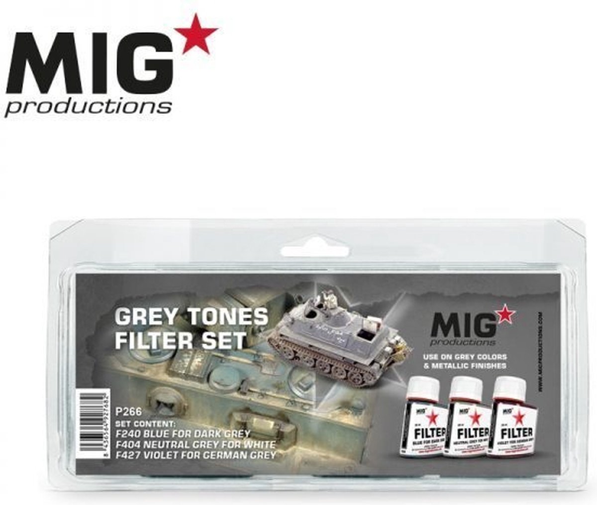 MIG Productions  MIG P266- Grey Tones Filter Set