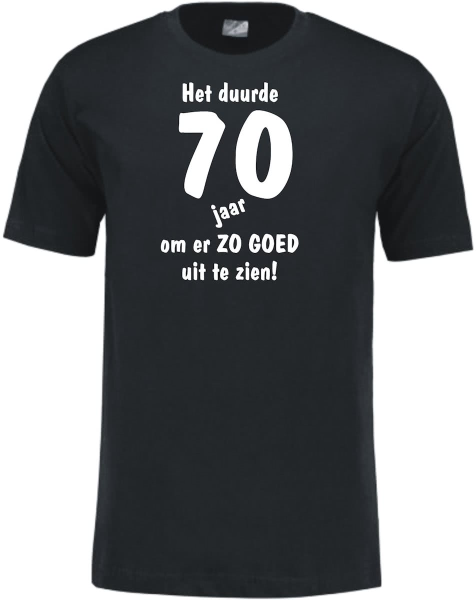 Mijncadeautje - Leeftijd T-shirt - Het duurde 70 jaar - Unisex - Zwart (maat 3XL)