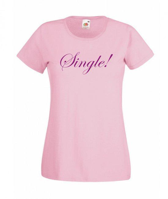 Mijncadeautje Dames T-shirt roze M Single