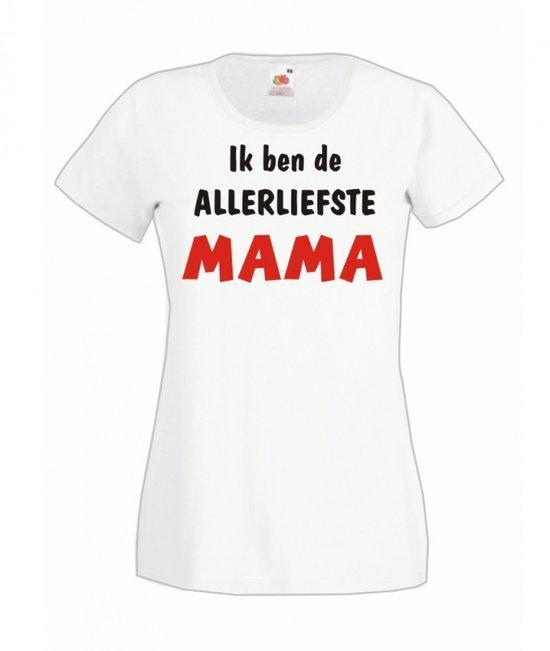 Mijncadeautje Dames T-shirt wit L Allerliefste Mama