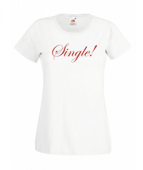 Mijncadeautje Dames T-shirt wit M Single