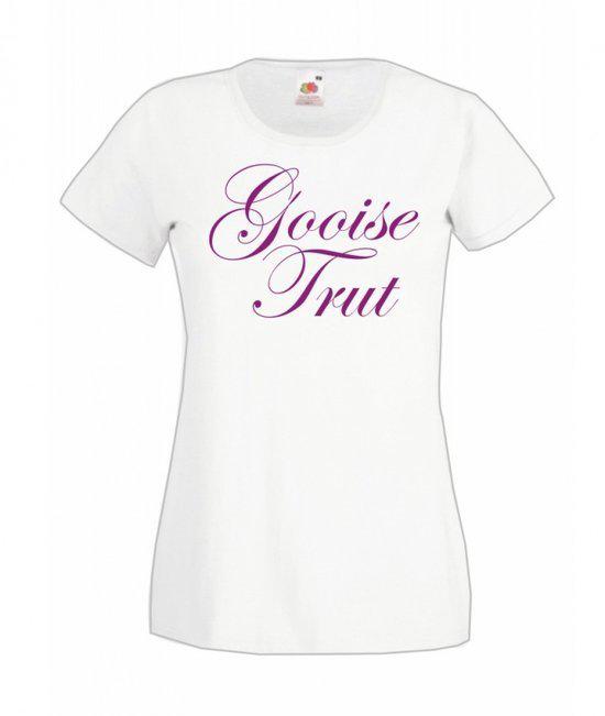 Mijncadeautje Dames T-shirt wit S Gooise Trut