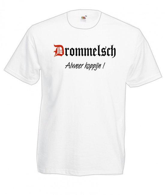 Mijncadeautje Heren Bier T-shirt wit maat XXL Drommelsch