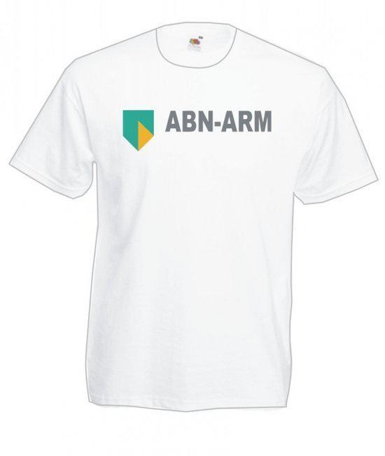 Mijncadeautje Heren T-shirt wit maat L ABN Arm