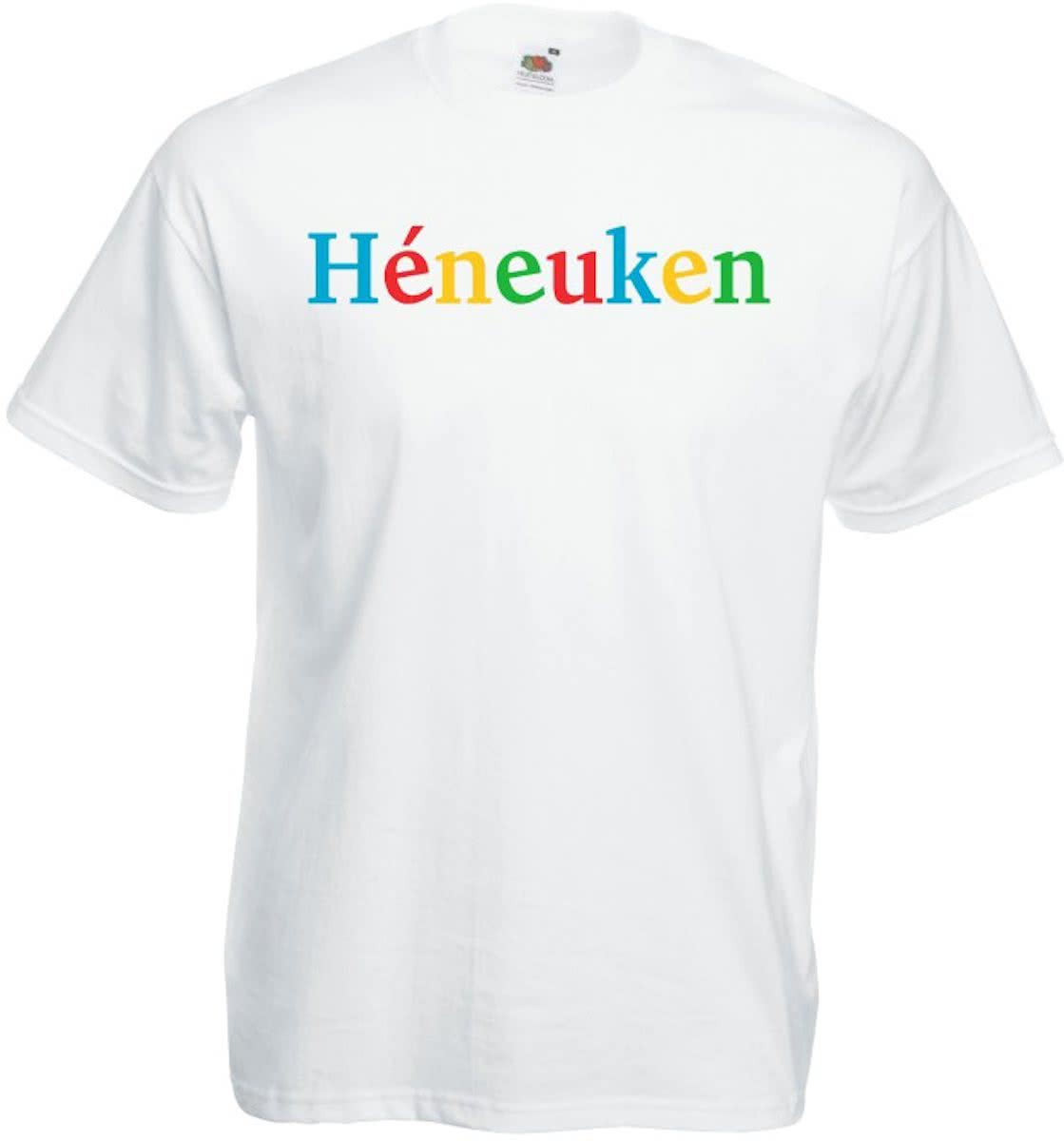 Mijncadeautje T-shirt - Héneuken (Full Colour) - Unisex Wit (maat XXL)