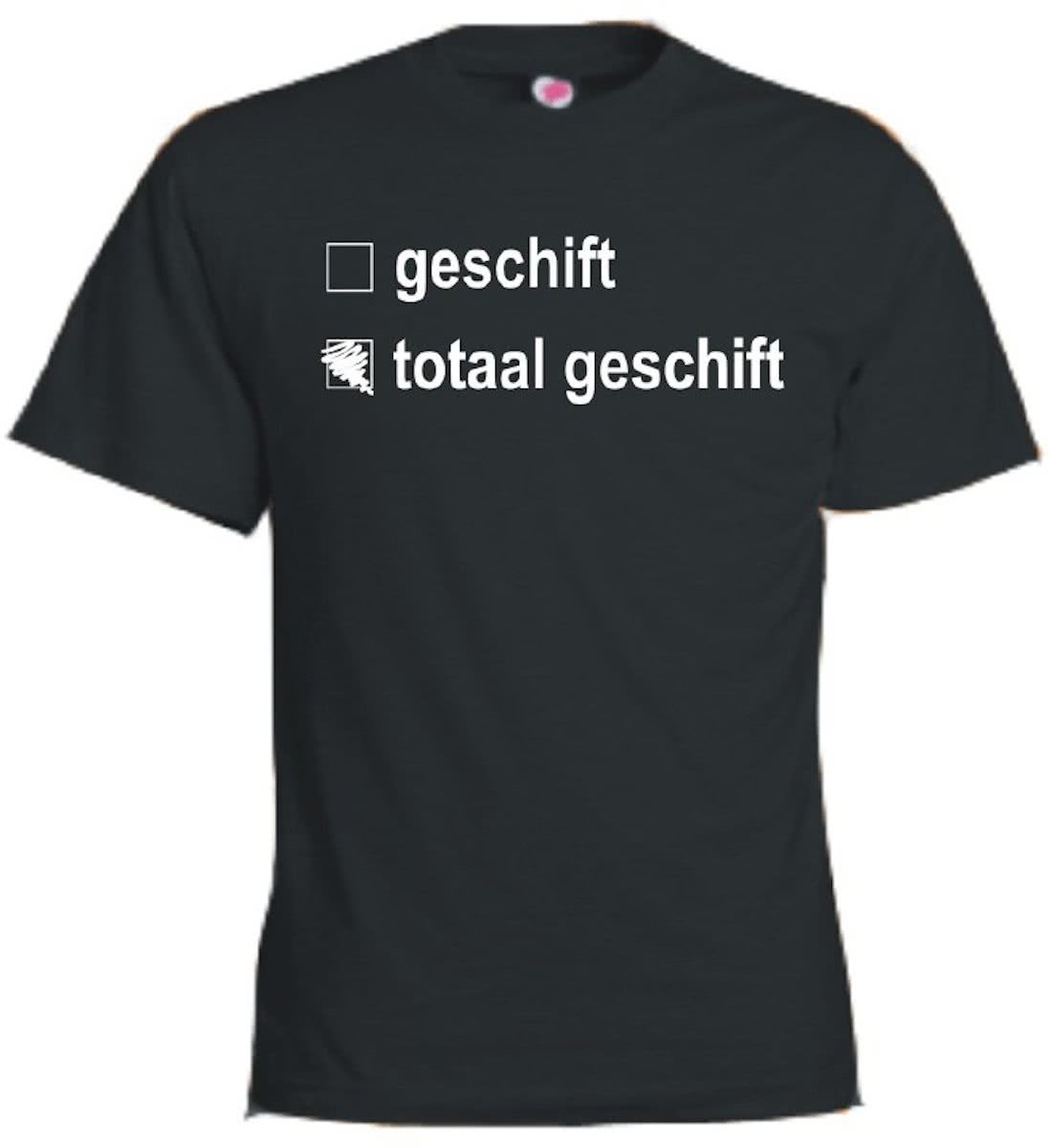 Mijncadeautje T-shirt - Totaal geschift - Unisex Zwart (maat 3XL)