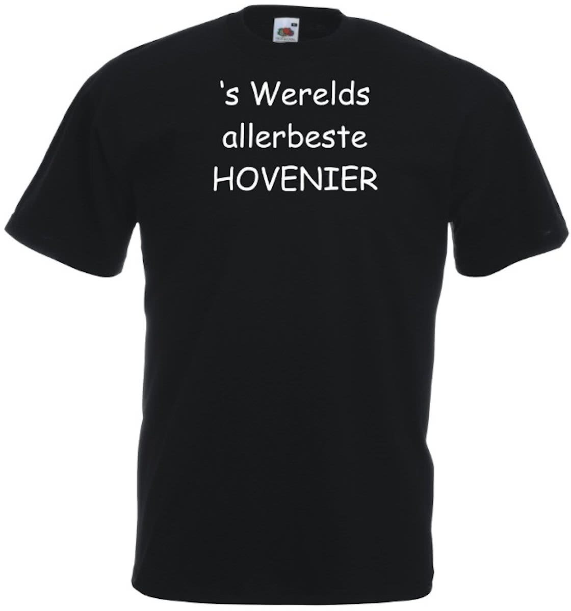 Mijncadeautje T-shirt - s Werelds beste Hovenier - Heren Zwart (maat 3XL)