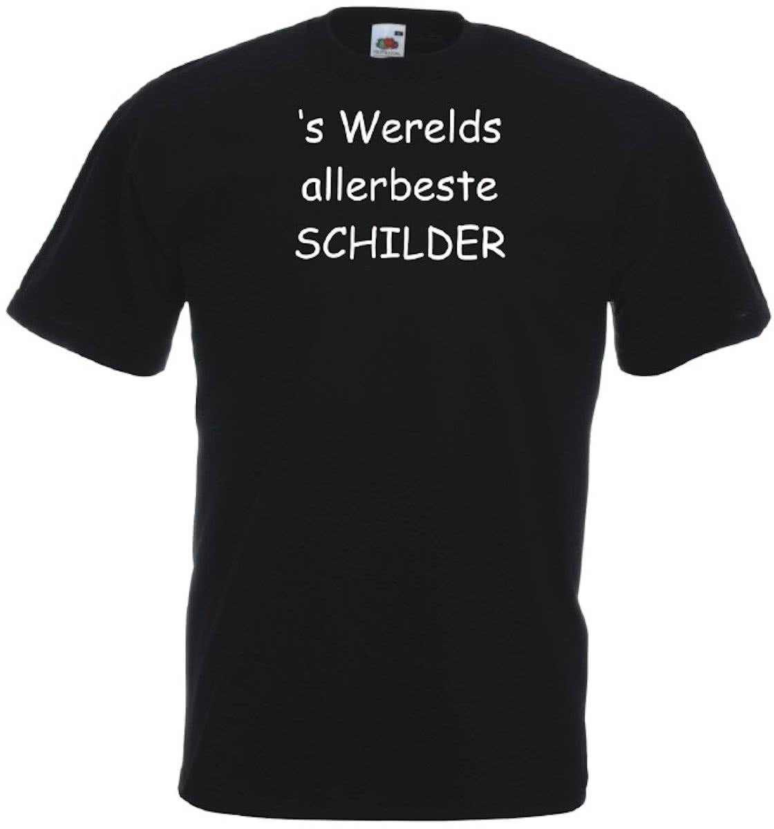 Mijncadeautje T-shirt - s Werelds beste Schilder - Heren Zwart (maat L)