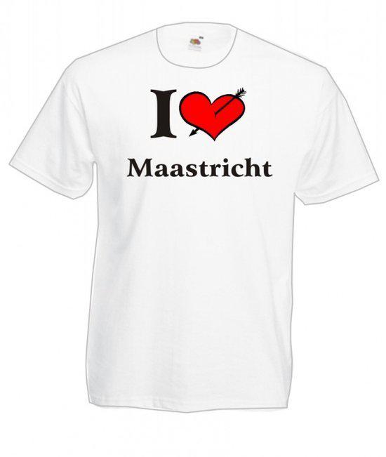 Mijncadeautje T-shirt WIT (maat L) - Maastricht