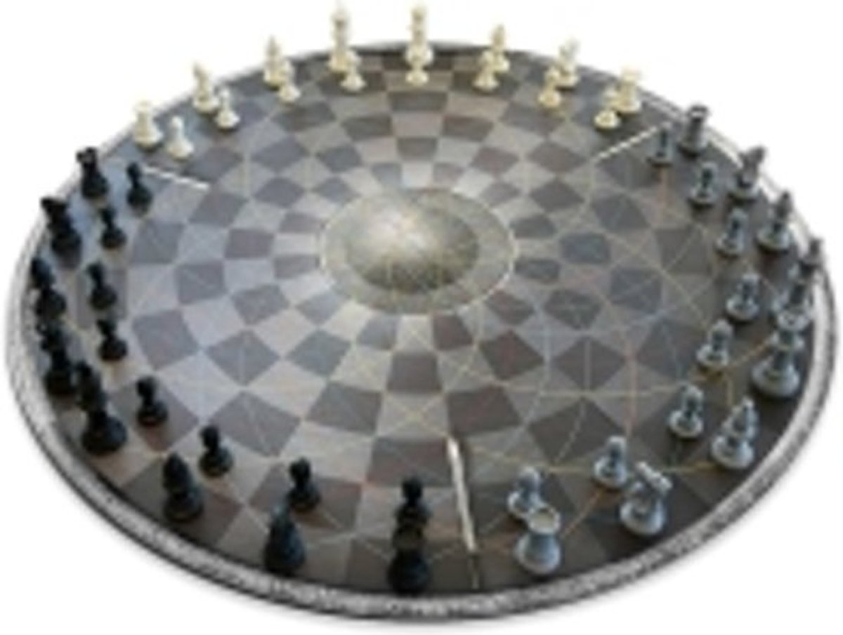 MikaMax - Chess for Three - Schaakbord voor 3 personen