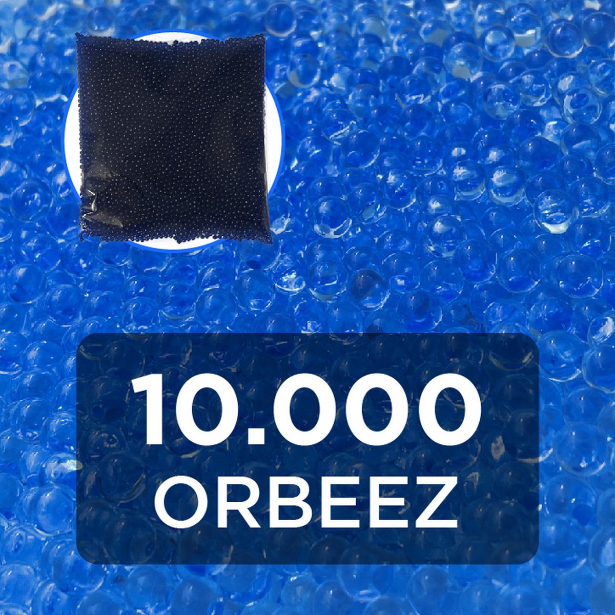 Orbeez - Waterballetjes - Water absorberende balletjes - 7/8 mm - 10.000 stuks - Blauw