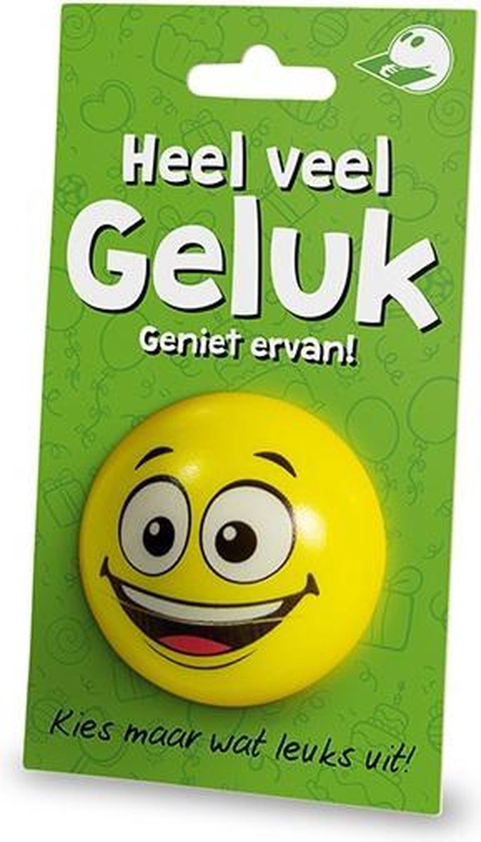 Cadeaukaart + Stressbal  Geluk