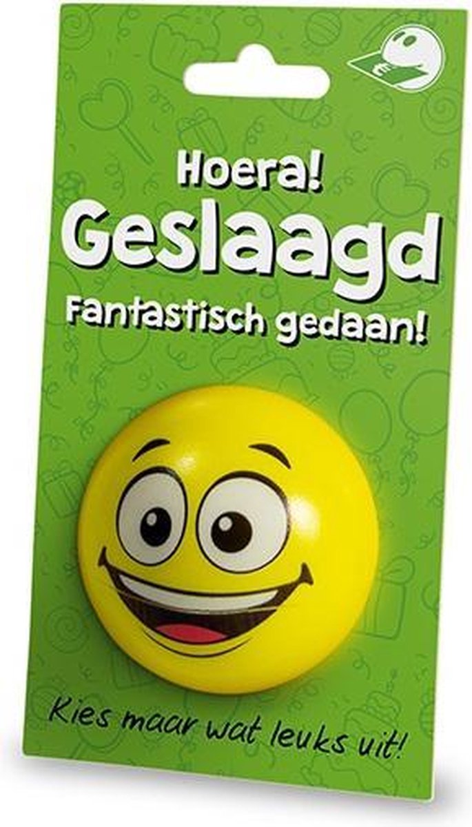 Cadeaukaart + Stressbal  Geslaagd