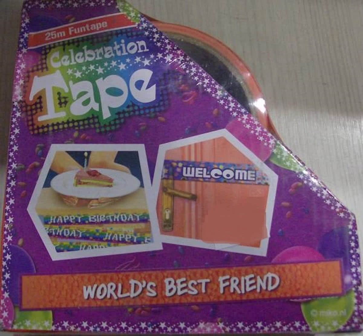 Funtape Worlds best friend - afzetlint vriend - 25m