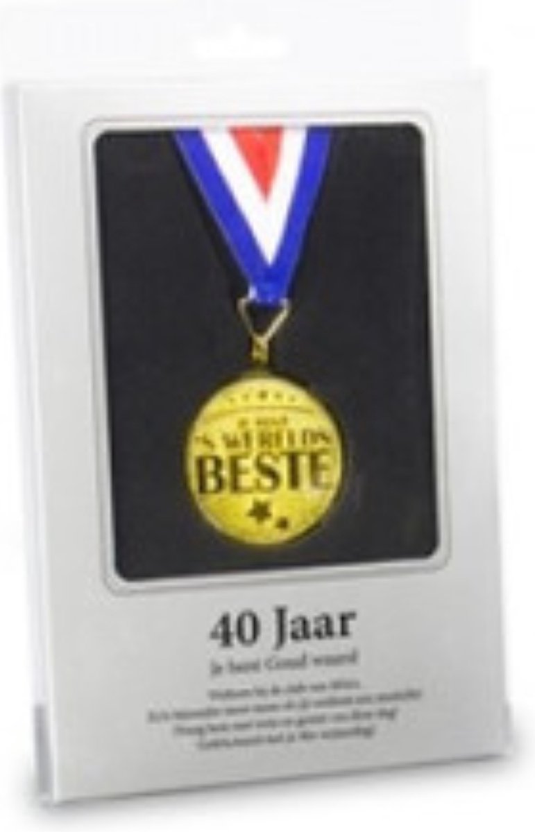 Medaille goud MIKO 40 jaar