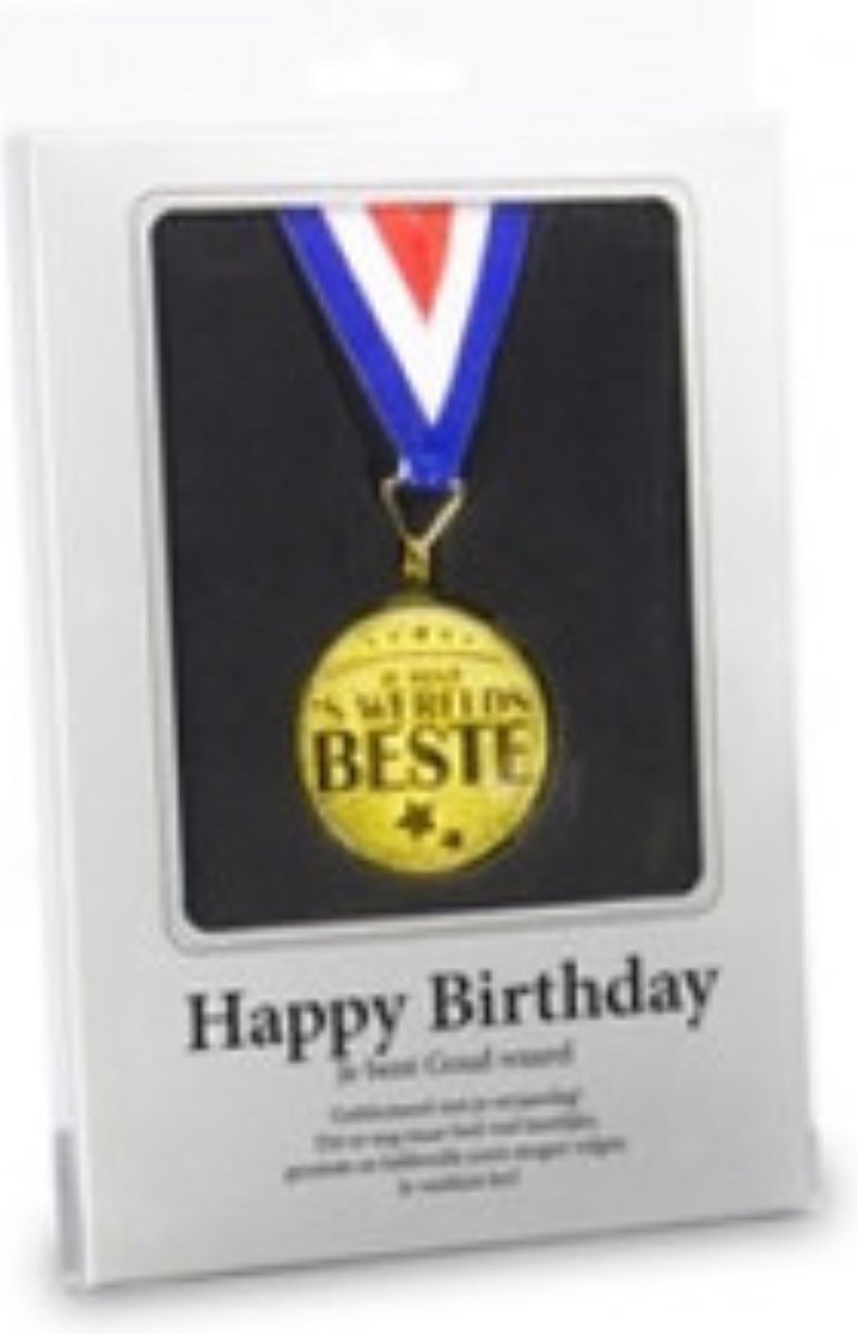 Medaille goud MIKO Happy Birthday