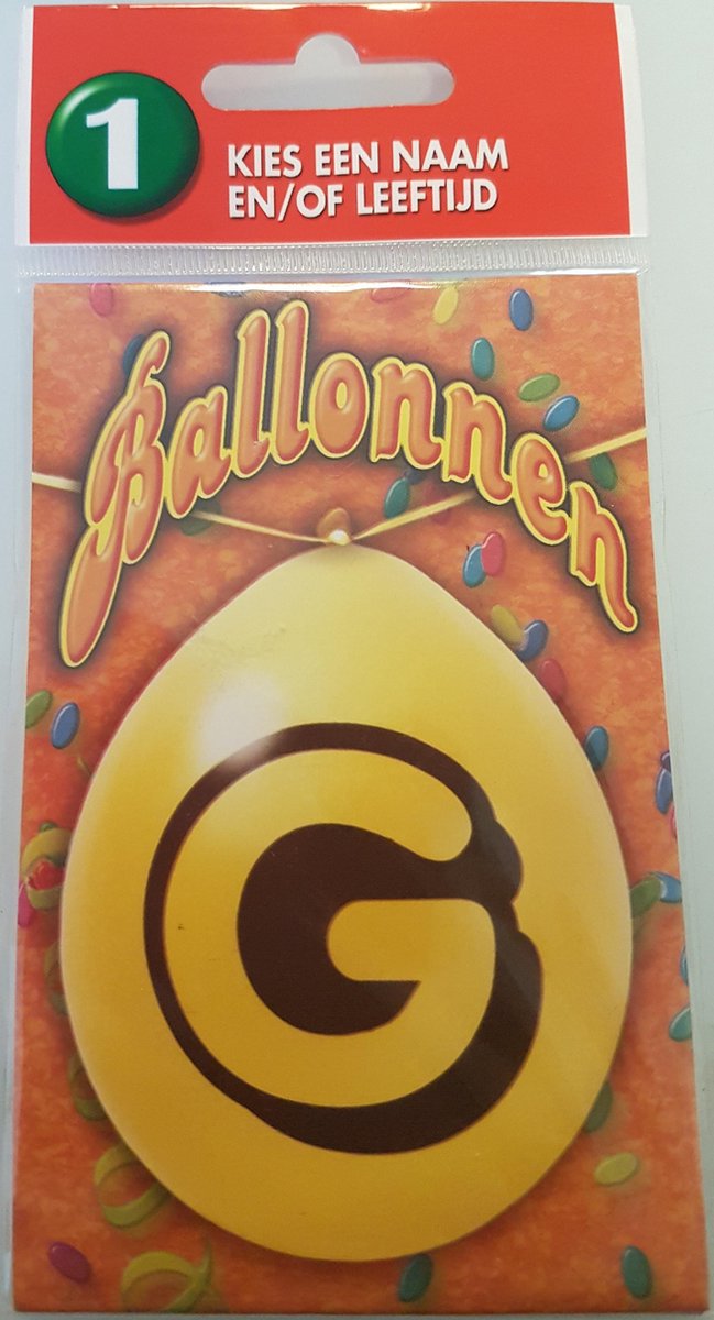 ballon letter G