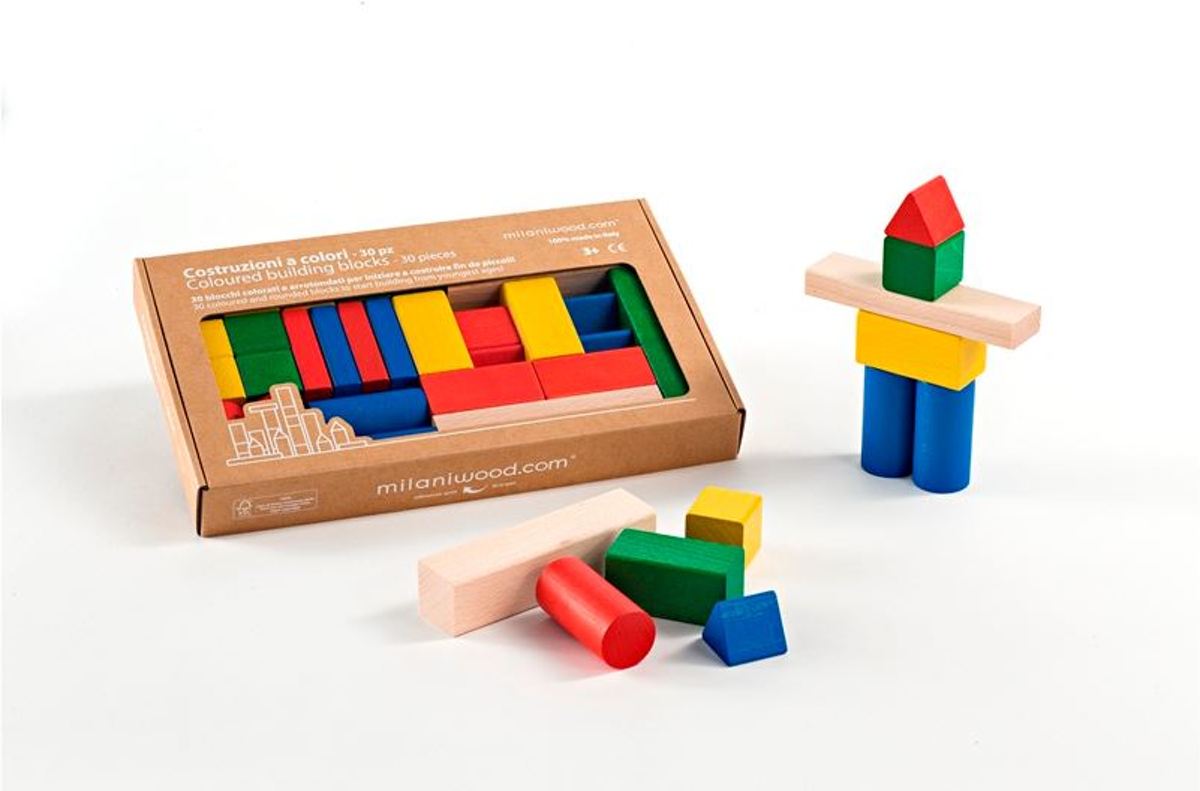 Bouwblokken Gekleurd Basis  