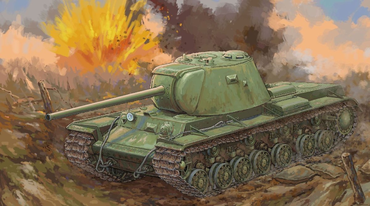 Military Russian KV-3 Heavy Tank