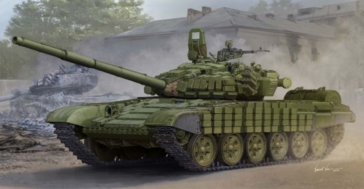 Military Russian T-72B/B1 MBT Kontakt -1 Reactive Armor