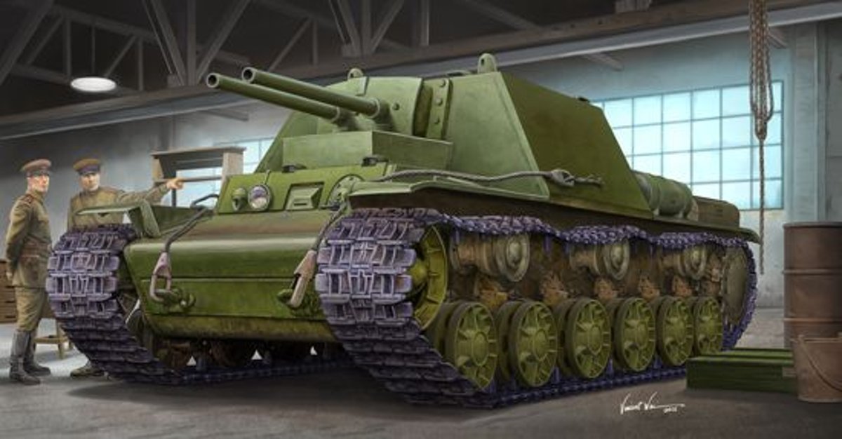 Military Soviet KV-7 Object 227