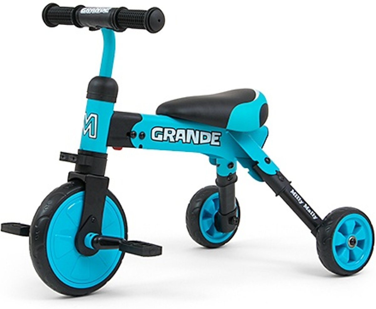 Milly Mally Grande 2-in-1 - Loopfiets - Jongens en meisjes - Blauw