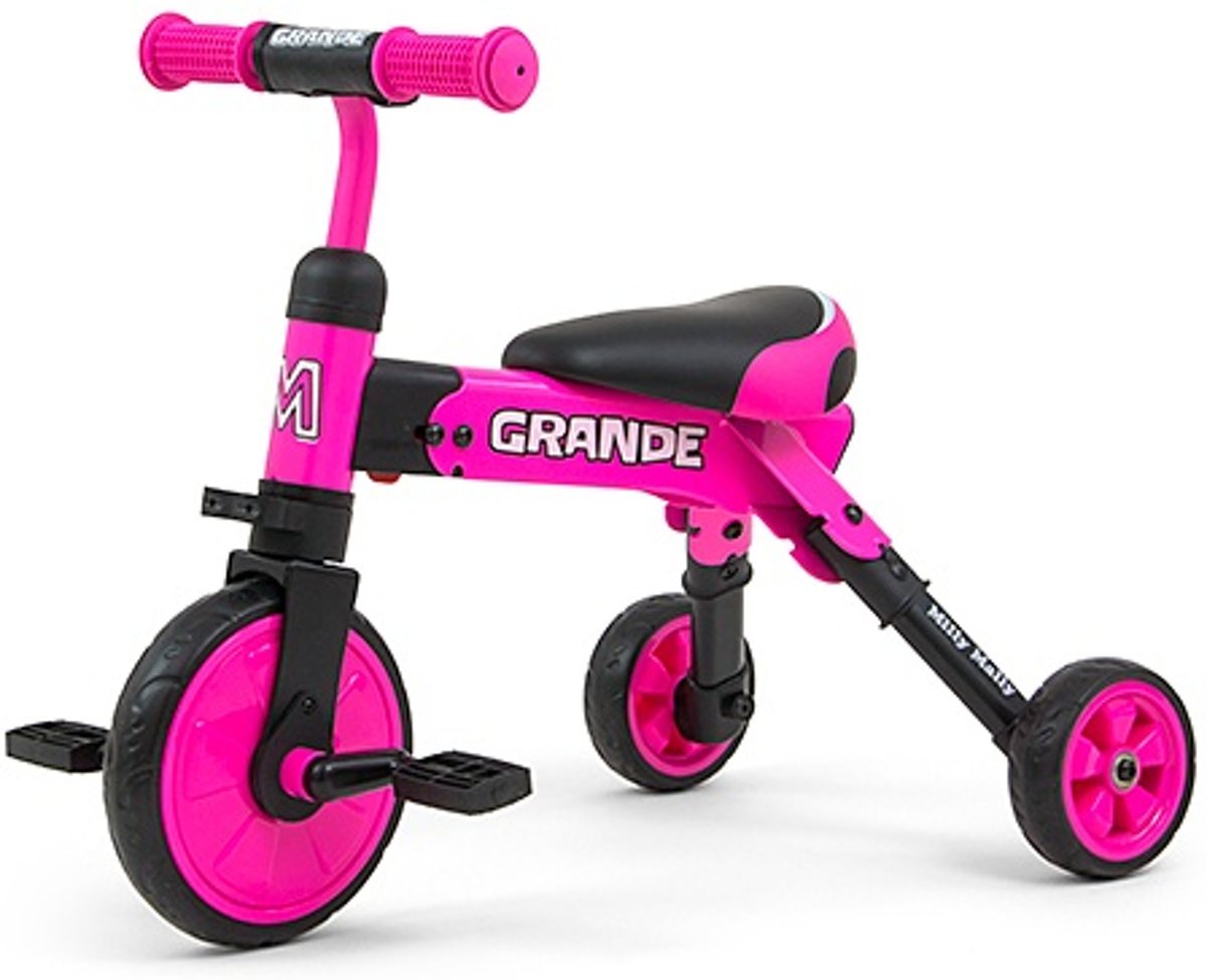 Milly Mally Grande 2-in-1 - Loopfiets - Jongens en meisjes - Roze