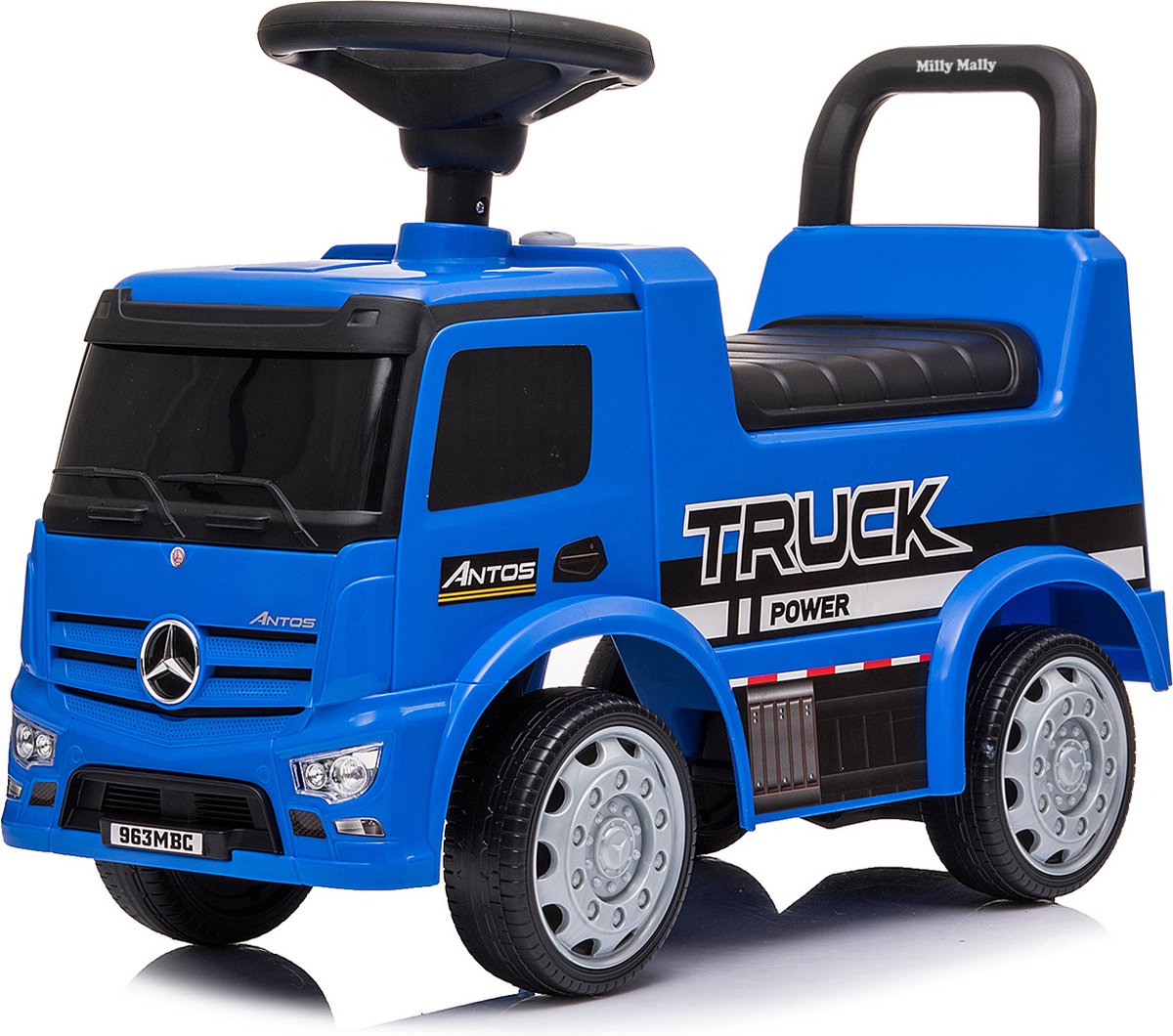 Milly Mally Loopauto Ride On Mercedes Antos 60 X 44 Cm Blauw