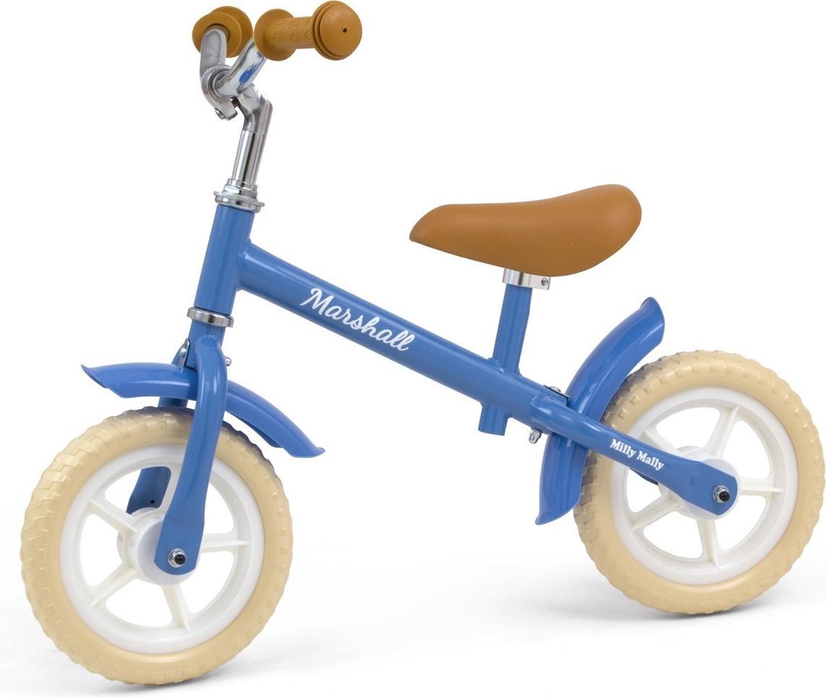 Milly Mally Loopfiets - Loopfiets - Unisex - Blauw;Bruin