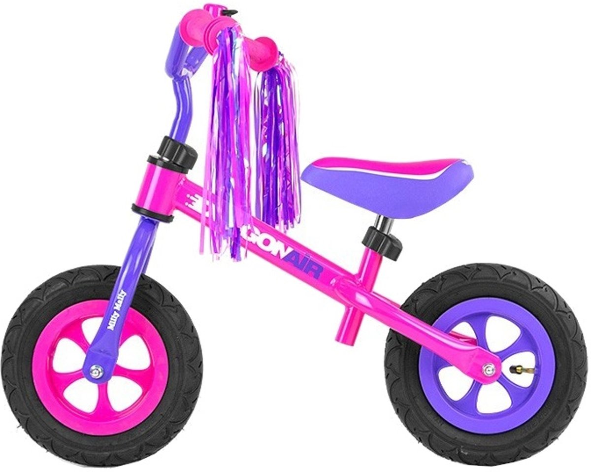 Milly Mally Loopfiets Dragon Air - Loopfiets - Jongens en meisjes - Roze;Paars - 10 Inch