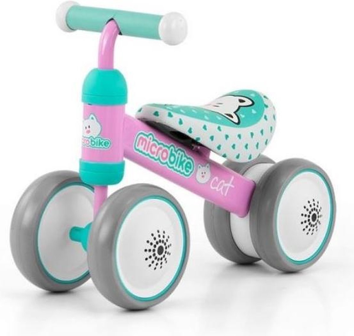 Milly Mally Loopfiets Micro Poes - Loopfiets - Jongens en meisjes - Roze;Mintgroen