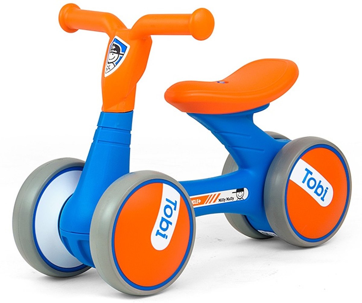 Milly Mally Loopfiets Tobi - Loopfiets - Jongens en meisjes - Blauw;Oranje